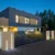 Mur ogrodzeniowy z betonu architektonicznego LAMPA LED